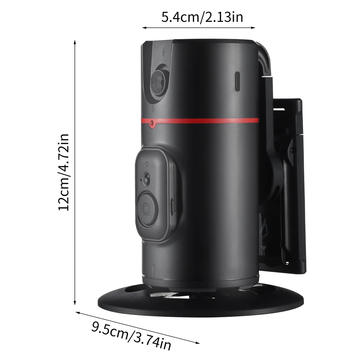 Auto Face Tracking Tripod, Smart Tracking Tripod with Remote for Vlog/TIK Tok, 360° Rotation Body Phone Camera Mount, No App