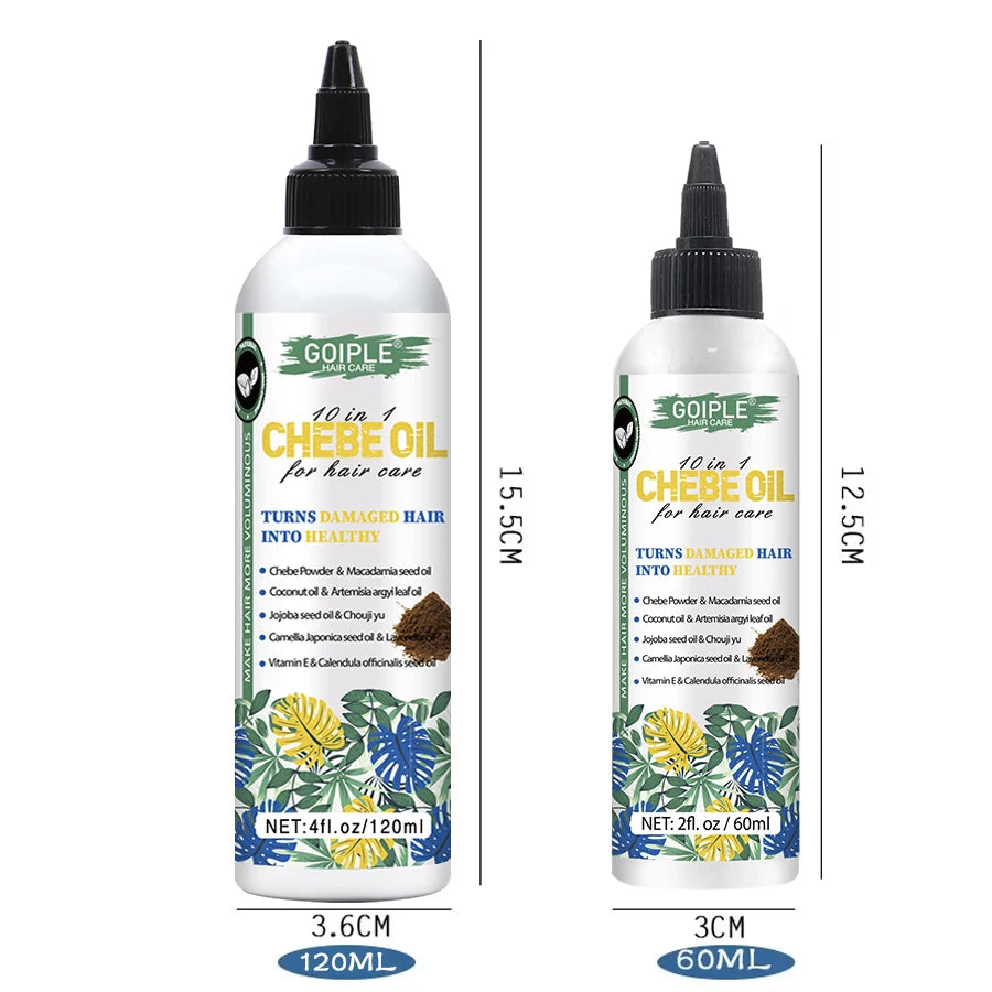 Natural Chebe Oil Essence Hair Growth Repair Damaged Anti Hair Break Loss Treatment Moisturizing Scalp Hair Strengthener Oil